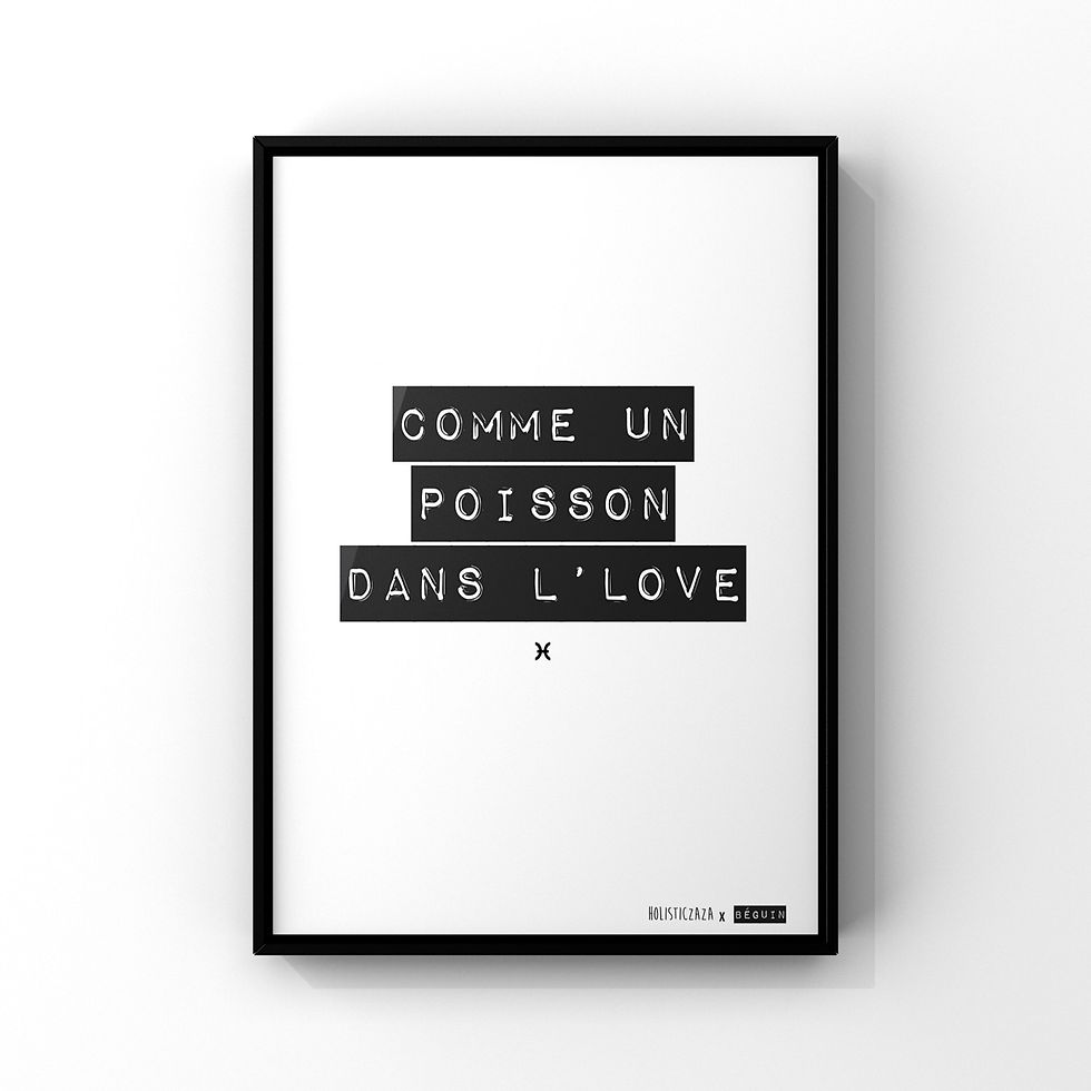 Thumbnail: Affiche A4 avec poème écrit en noir sur le thème de l'astrologie