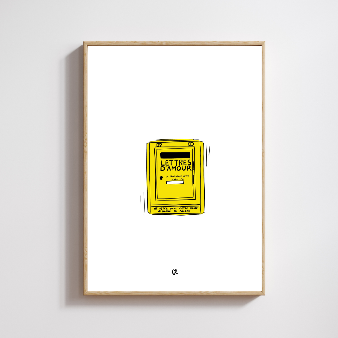 Illustration A5 "Lettre d'amour"