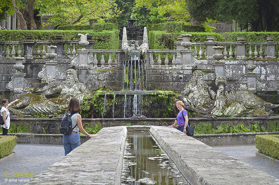 Italy tour garden Villa Lante, Bagnaia