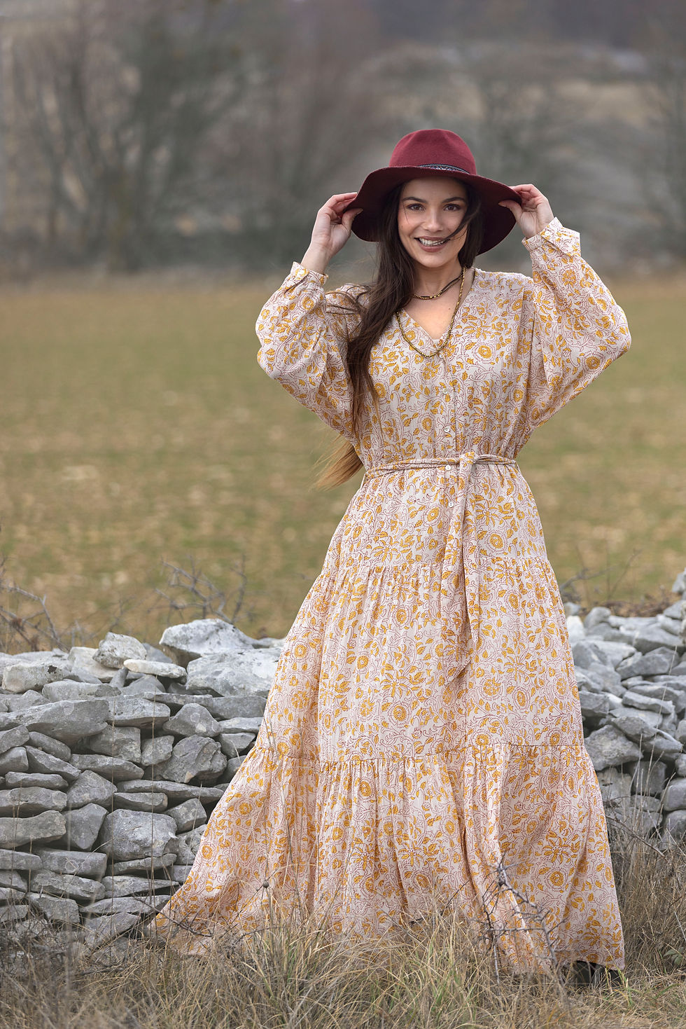 Miniature : ROBE JODHPUR SAFRAN