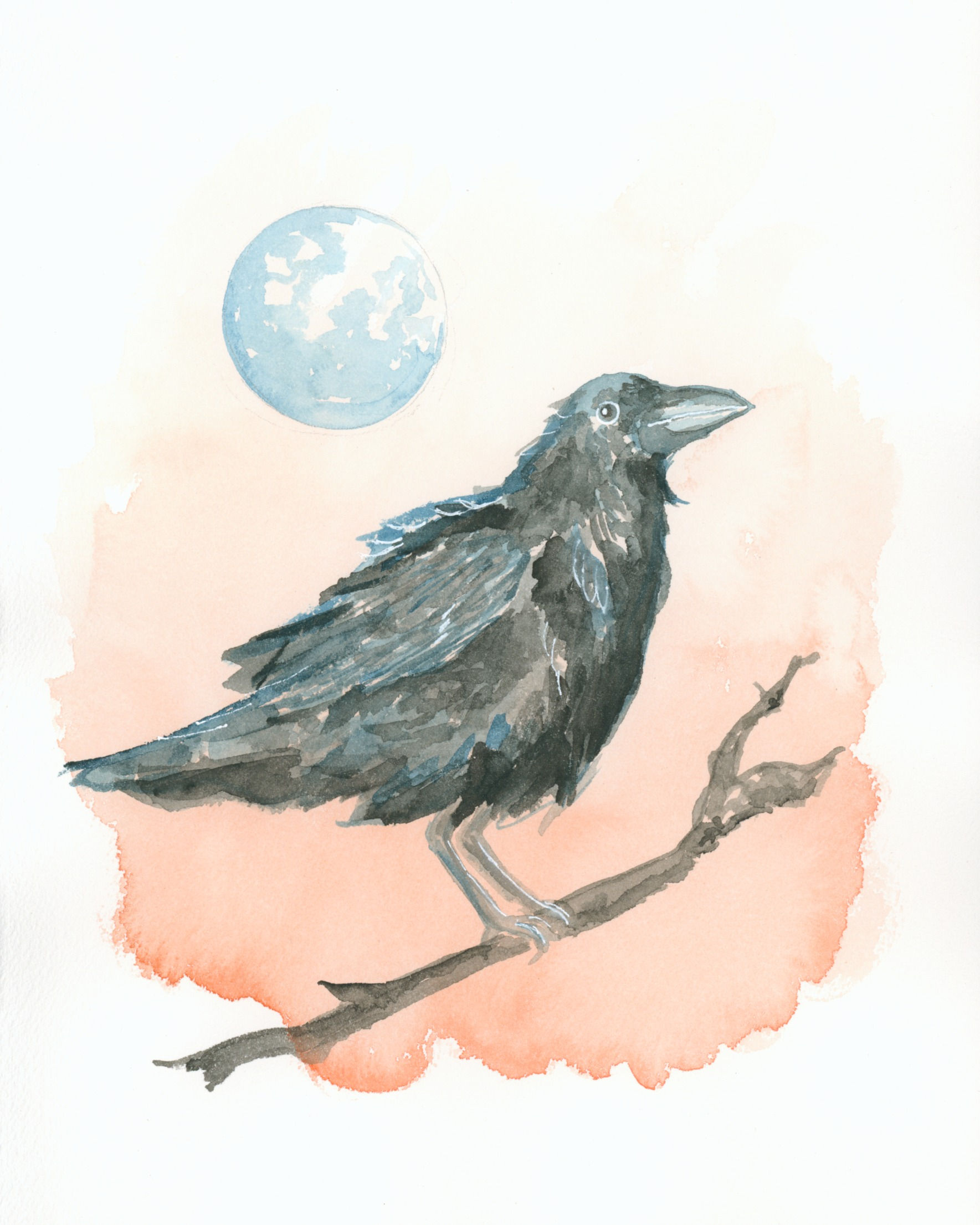 Moon Raven - Print