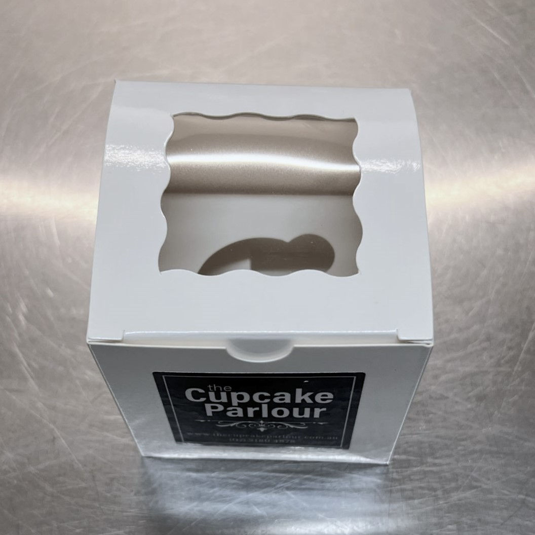Single Cupcake Box with See Through Display Top