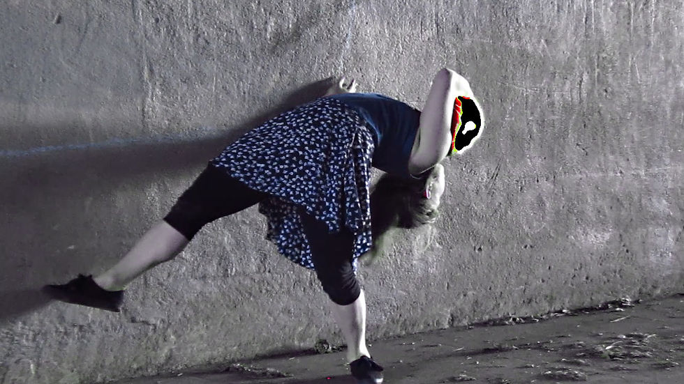 Dancing with the Horrible mask