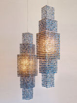 lampada moderna, lampadario in cristallo, cristallo veneziano, made in italy, lampada artigianale, cristallo trasparente, cristallo colorato, lampada di lusso. Lolli e Memmoli, Manooi