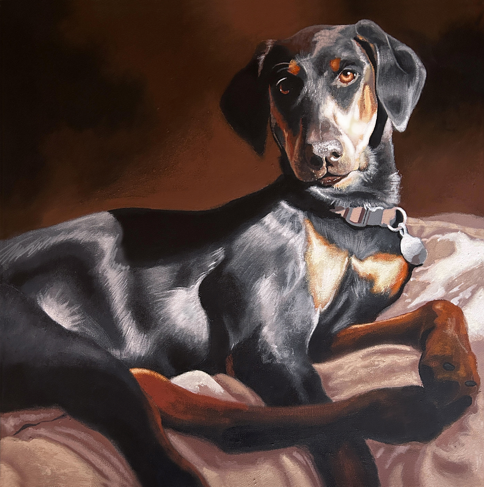 Doberman Painting