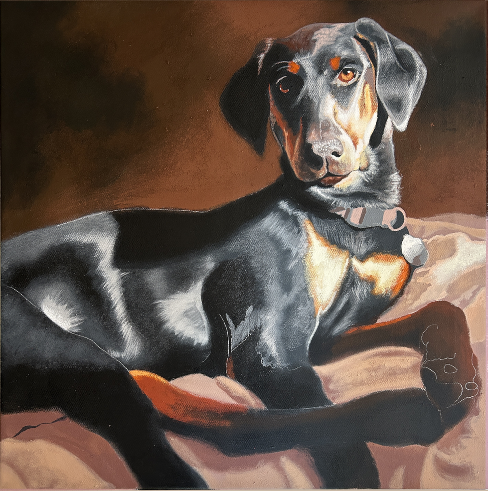 Doberman Painting