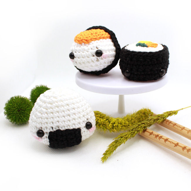 Miniaturbild: Häkelset Sushi-Trio