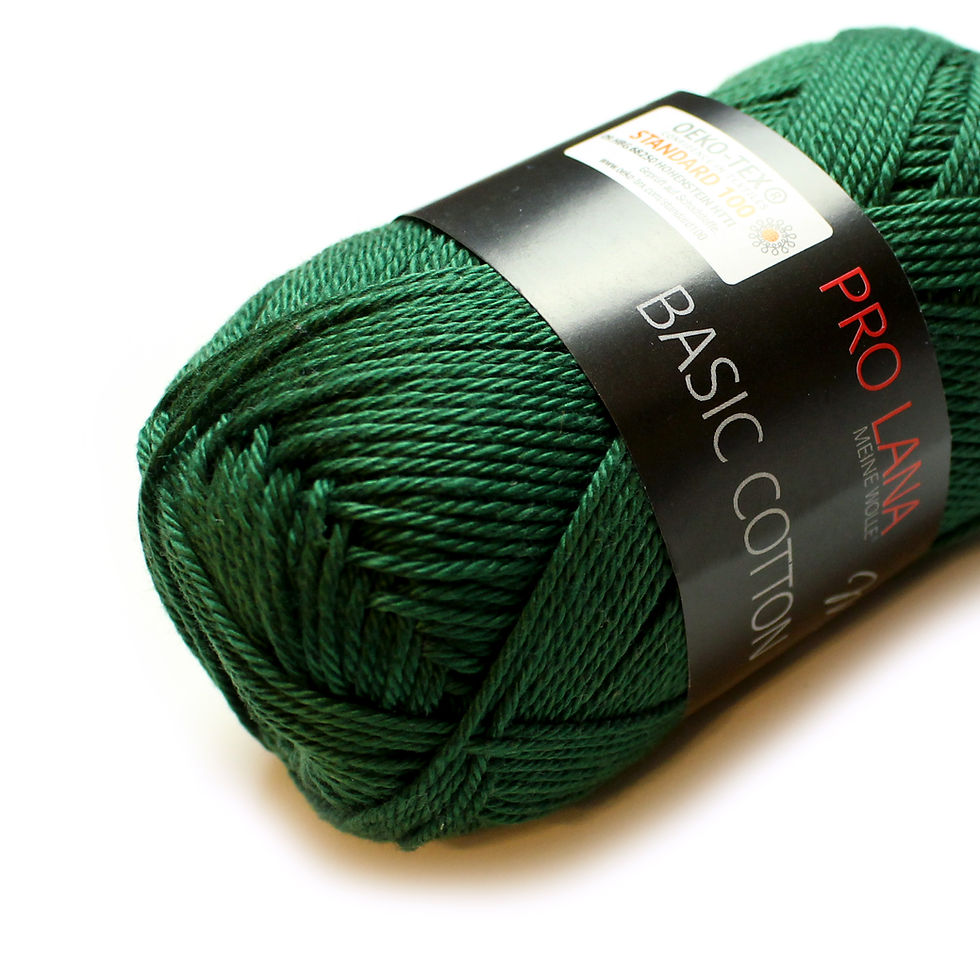 Miniaturbild: Baumwollgarn Dunkelgrün - Pro Lana Basic Cotton