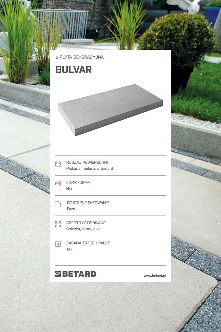 Miniatura: Płyta Betard BULVAR gr.8 cm kolor Punto Grano