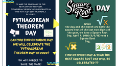 MATH & SCIENCE DAYS TO CELEBRATE