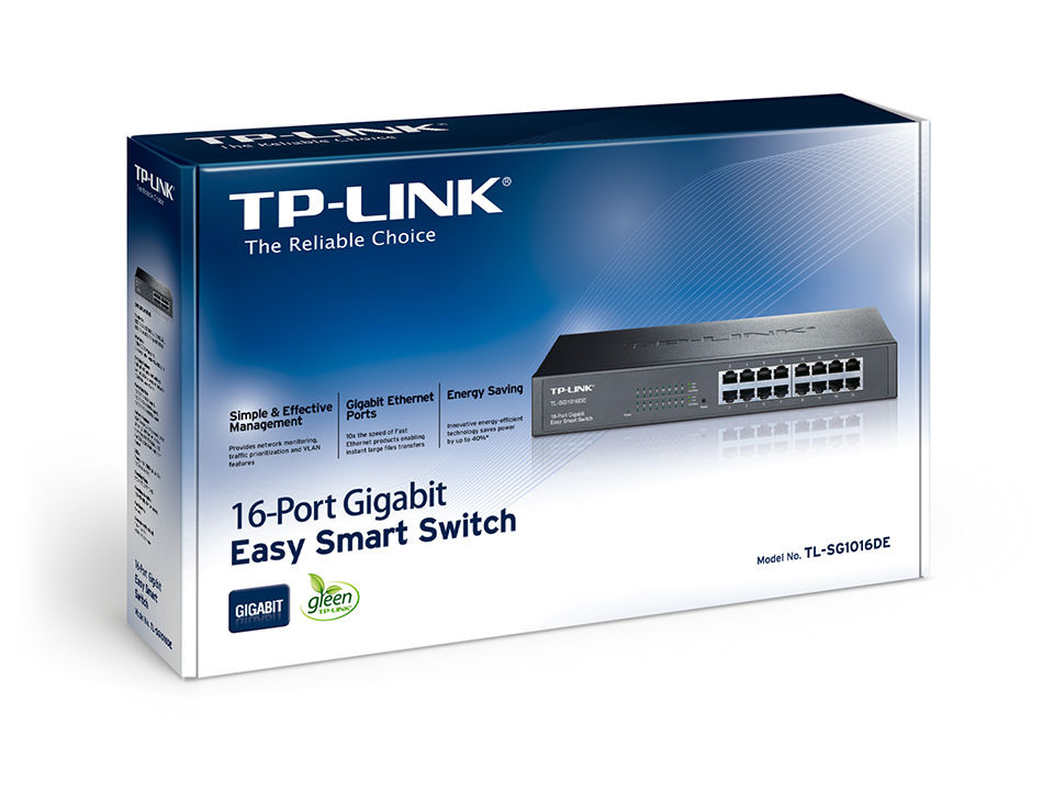 Thumbnail: TL-SG1016D 16 Ports 10/100/1000 Mbps Unmanaged Switch