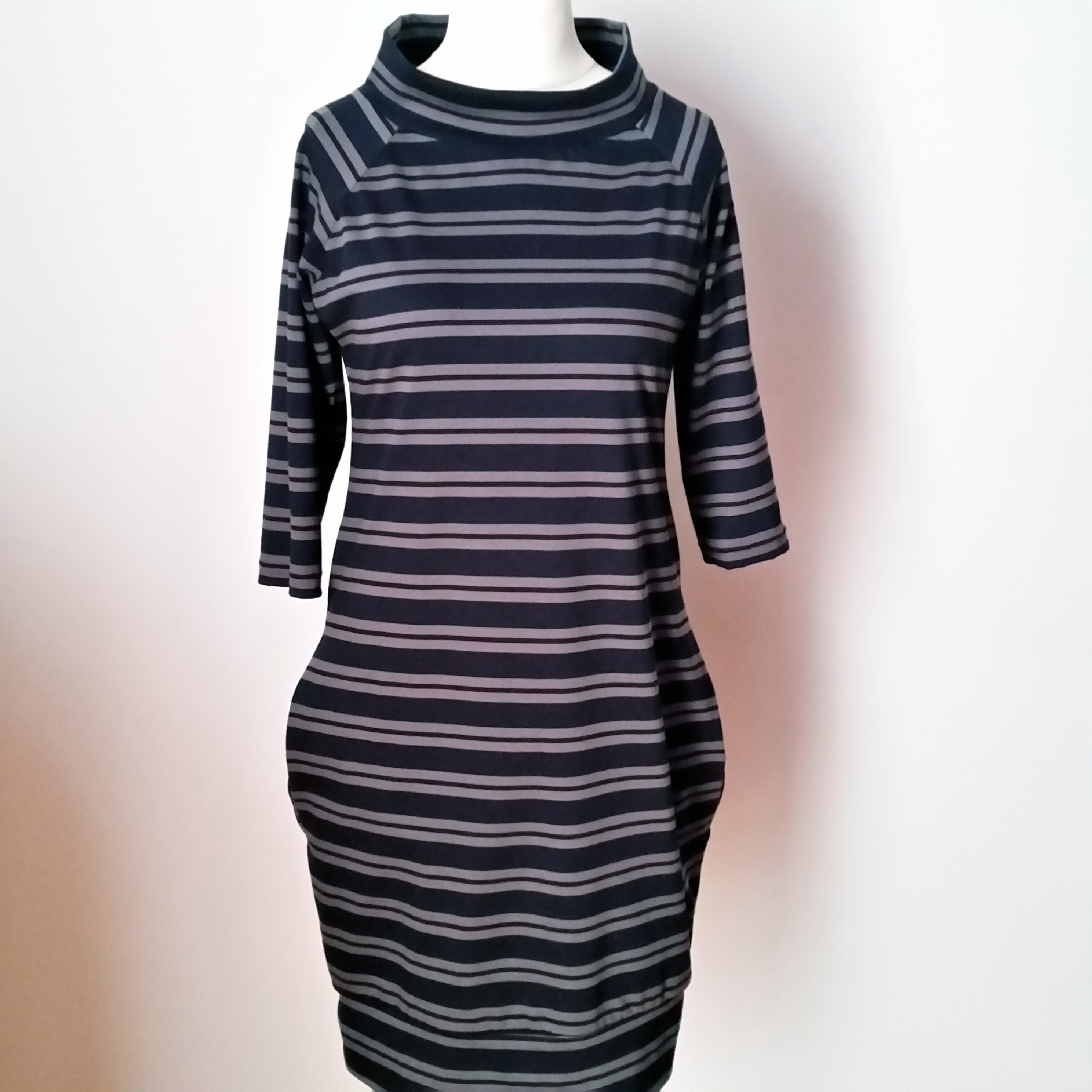 Striped raglan dress