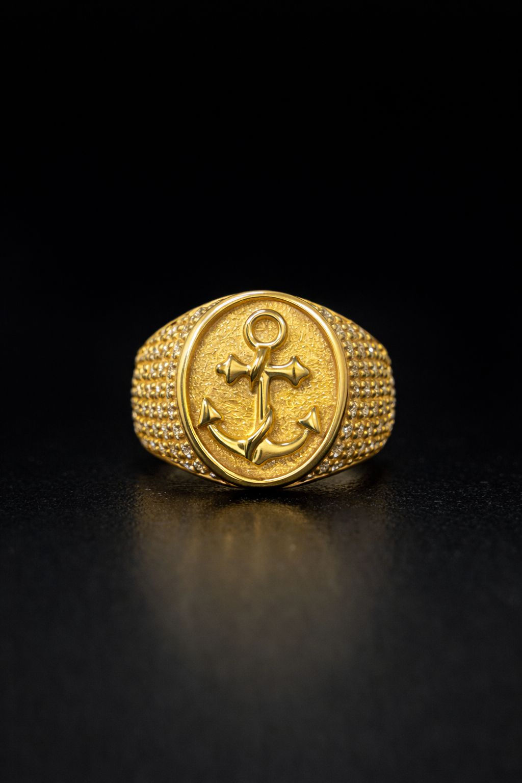 Royal Anchor Gold Ring