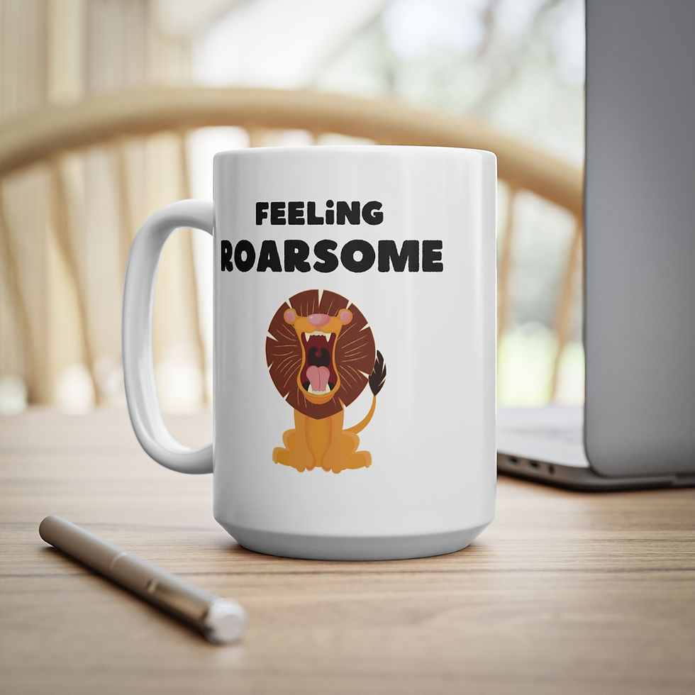 Thumbnail: Feeling Roarsome Mug, Coffee Cup, 11oz, 15oz