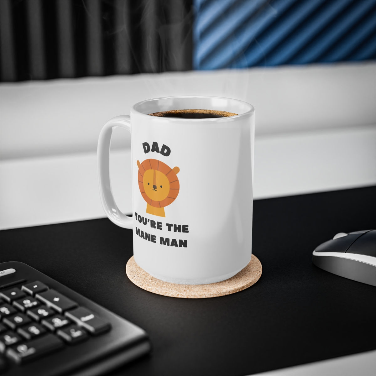 Dad, You're The Mane Man Mug, Coffee Cup, 11oz, 15oz, (Dad, Father's Day)
