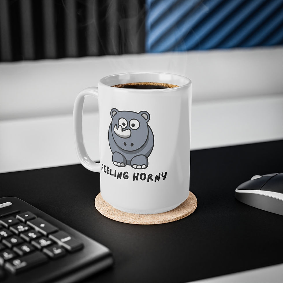 Thumbnail: Feeling Horny, Coffee Cup, 11oz, 15oz
