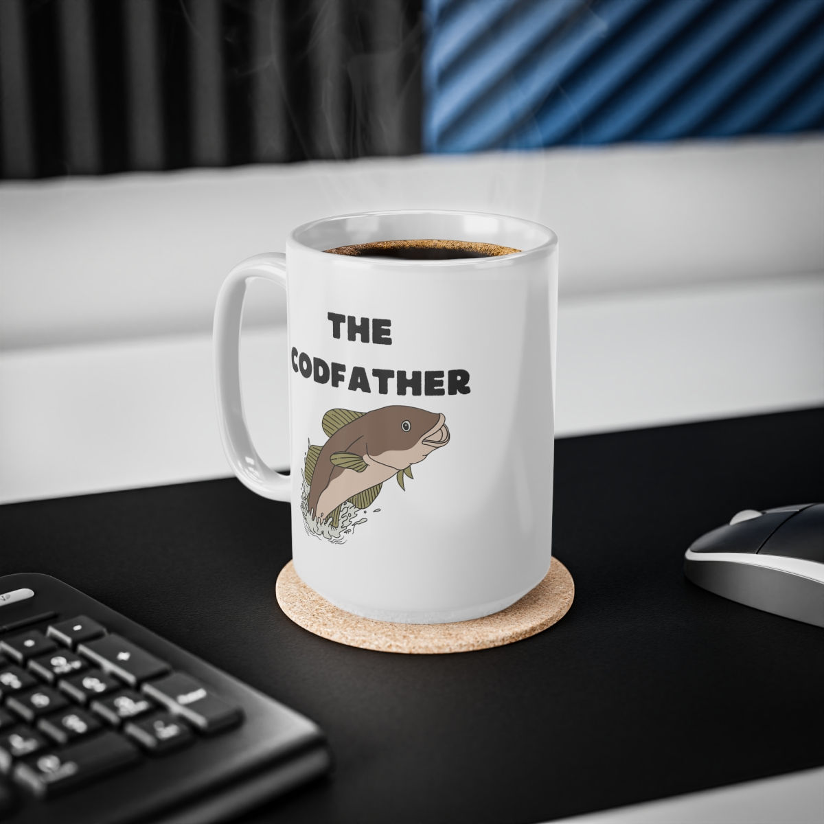 The Codfather, Mug, Coffee Cup, 11oz, 15oz, (Dad, Father's Day)