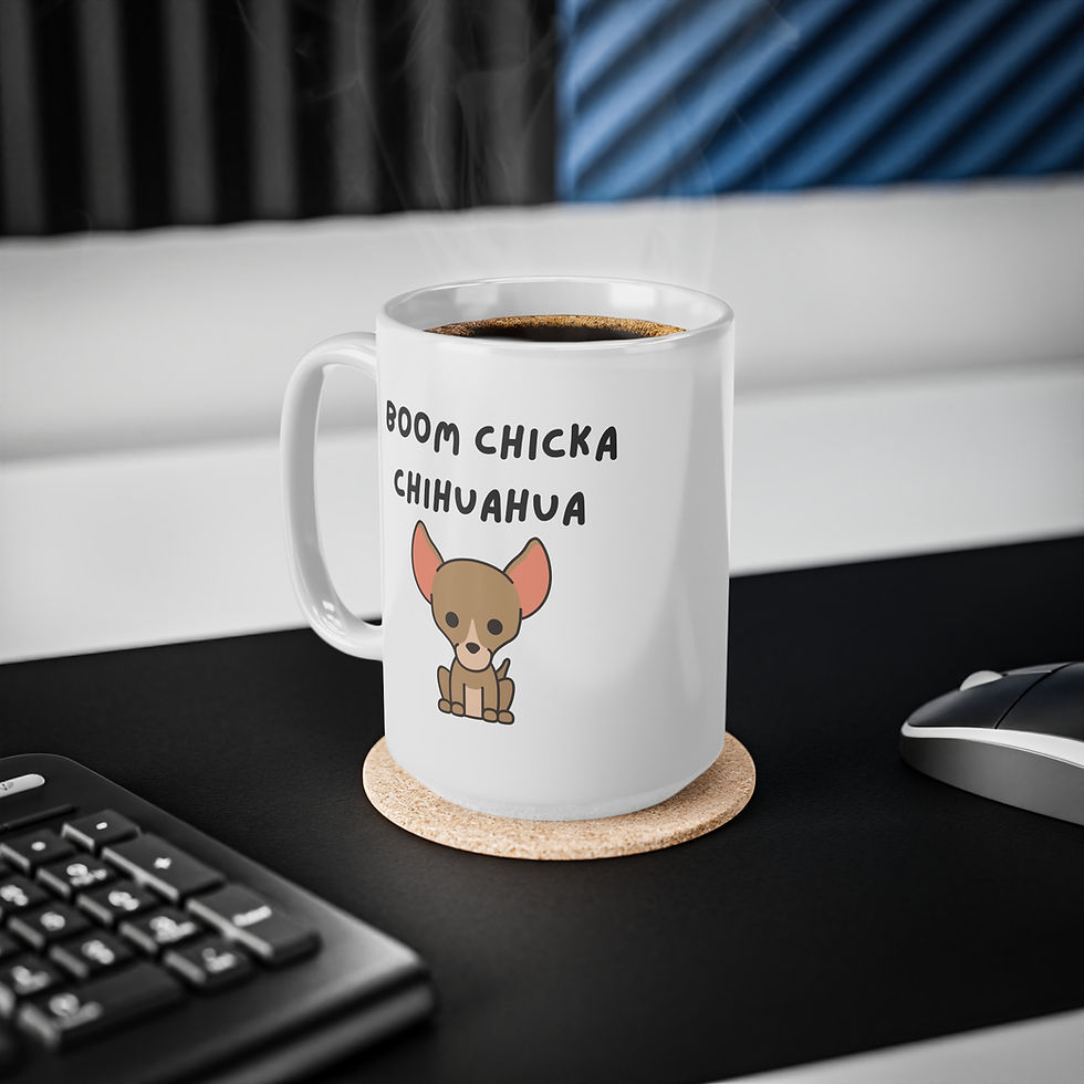 Thumbnail: Boom Chicka Chihuahua Mug, Coffee Cup, 11oz, 15oz