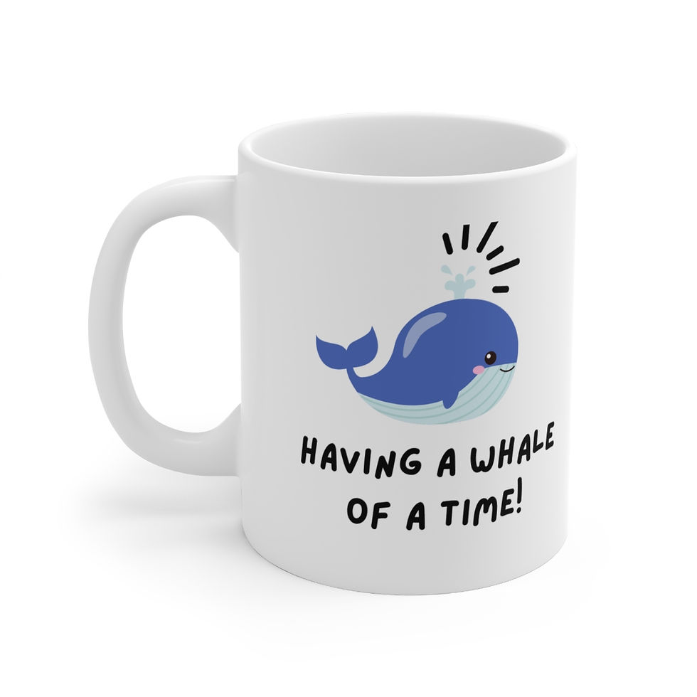 Thumbnail: Having a Whale of a Time Mug, Coffee Cup, 11oz, 15oz