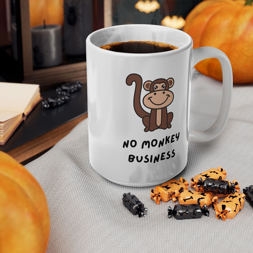 Thumbnail: No Monkey Business Mug, Coffee Cup, 11oz, 15oz