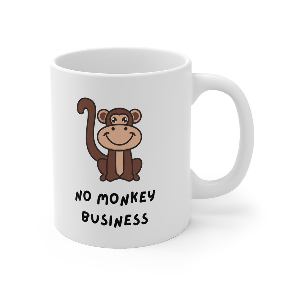 Thumbnail: No Monkey Business Mug, Coffee Cup, 11oz, 15oz