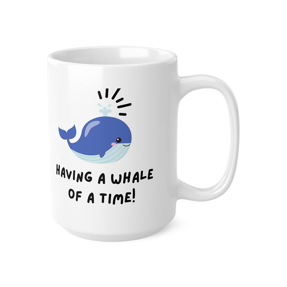 Thumbnail: Having a Whale of a Time Mug, Coffee Cup, 11oz, 15oz