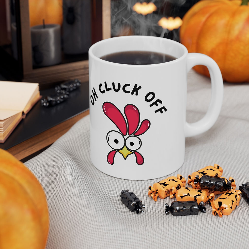 Thumbnail: Oh Cluck Off Mug, Coffee Cup, 11oz, 15oz