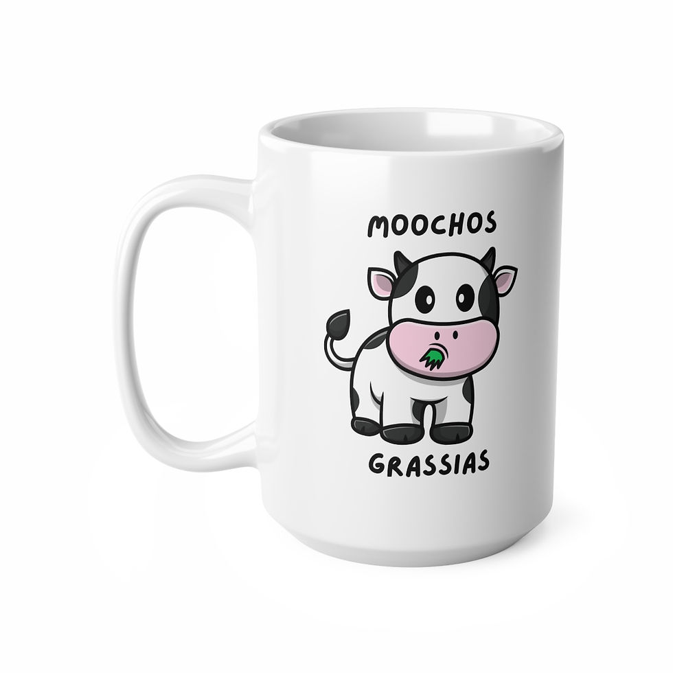 Thumbnail: Moochos Grassias, Mug, Coffee Cup, 11oz, 15oz, (Gift)