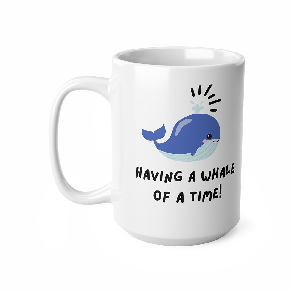 Thumbnail: Having a Whale of a Time Mug, Coffee Cup, 11oz, 15oz