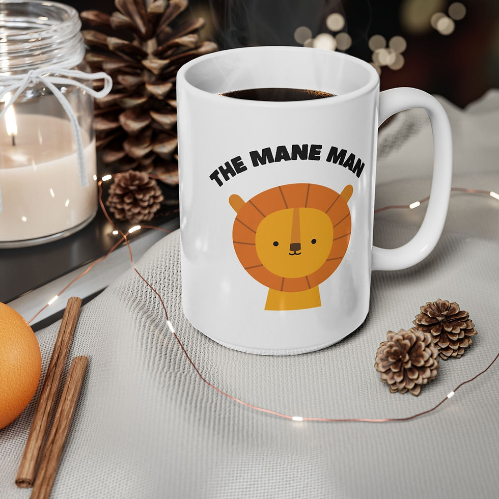 Thumbnail: The Mane Man Mug, Coffee Cup, 11oz, 15oz