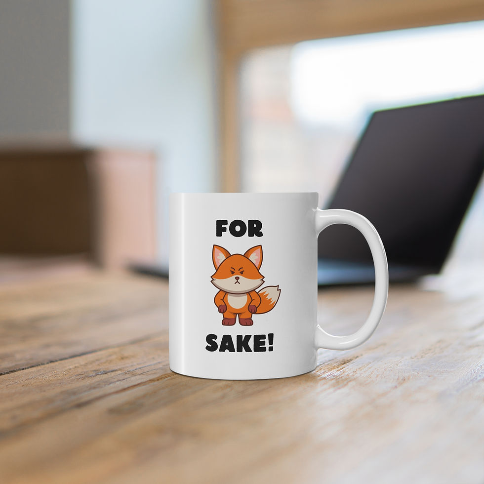 Thumbnail: For Fox Sake Mug, Coffee Cup, 11oz, 15oz