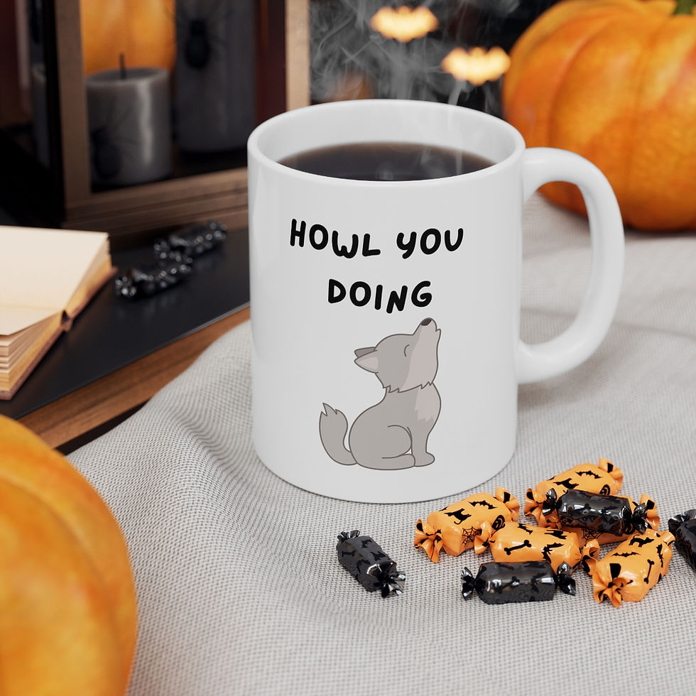 Thumbnail: Howl You Doing Mug, Coffee Cup, 11oz, 15oz