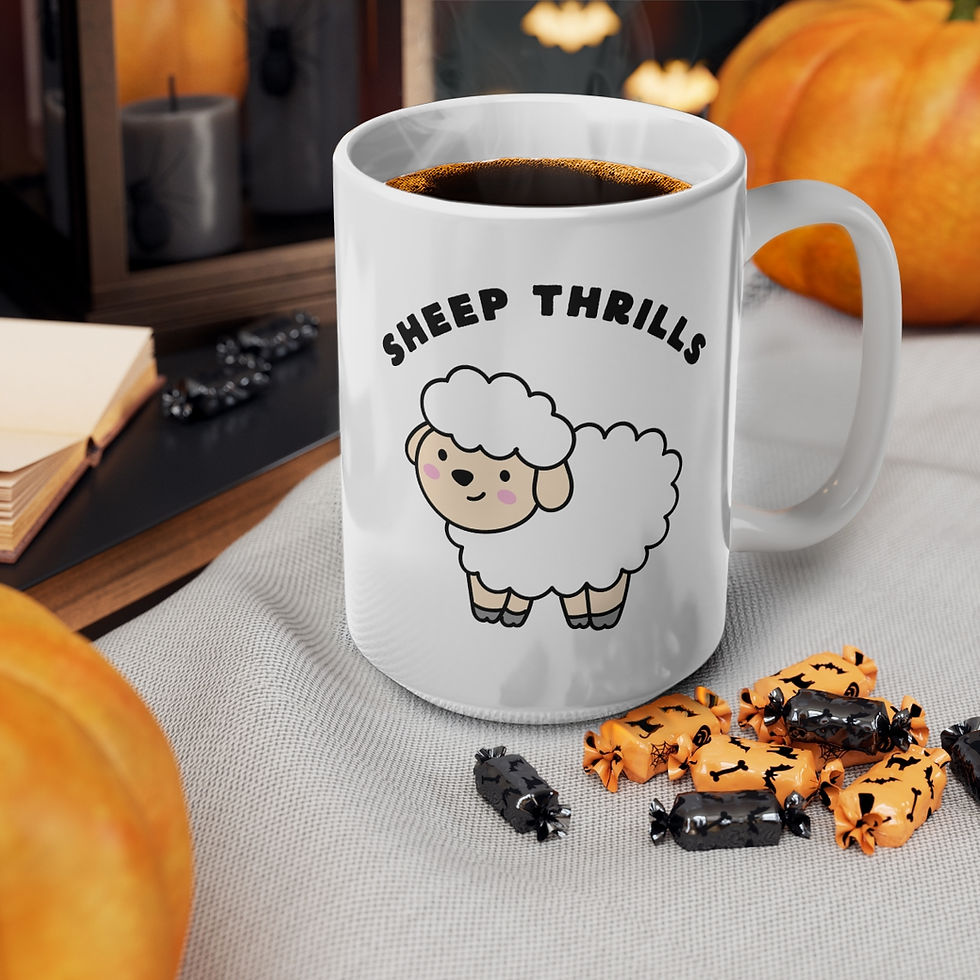 Thumbnail: Sheep Thrills, Coffee Cup, 11oz, 15oz