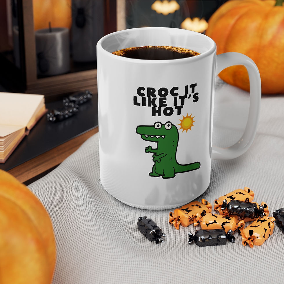 Thumbnail: Croc It Like It's Hot Mug, Coffee Cup, 11oz, 15oz, (Gift)