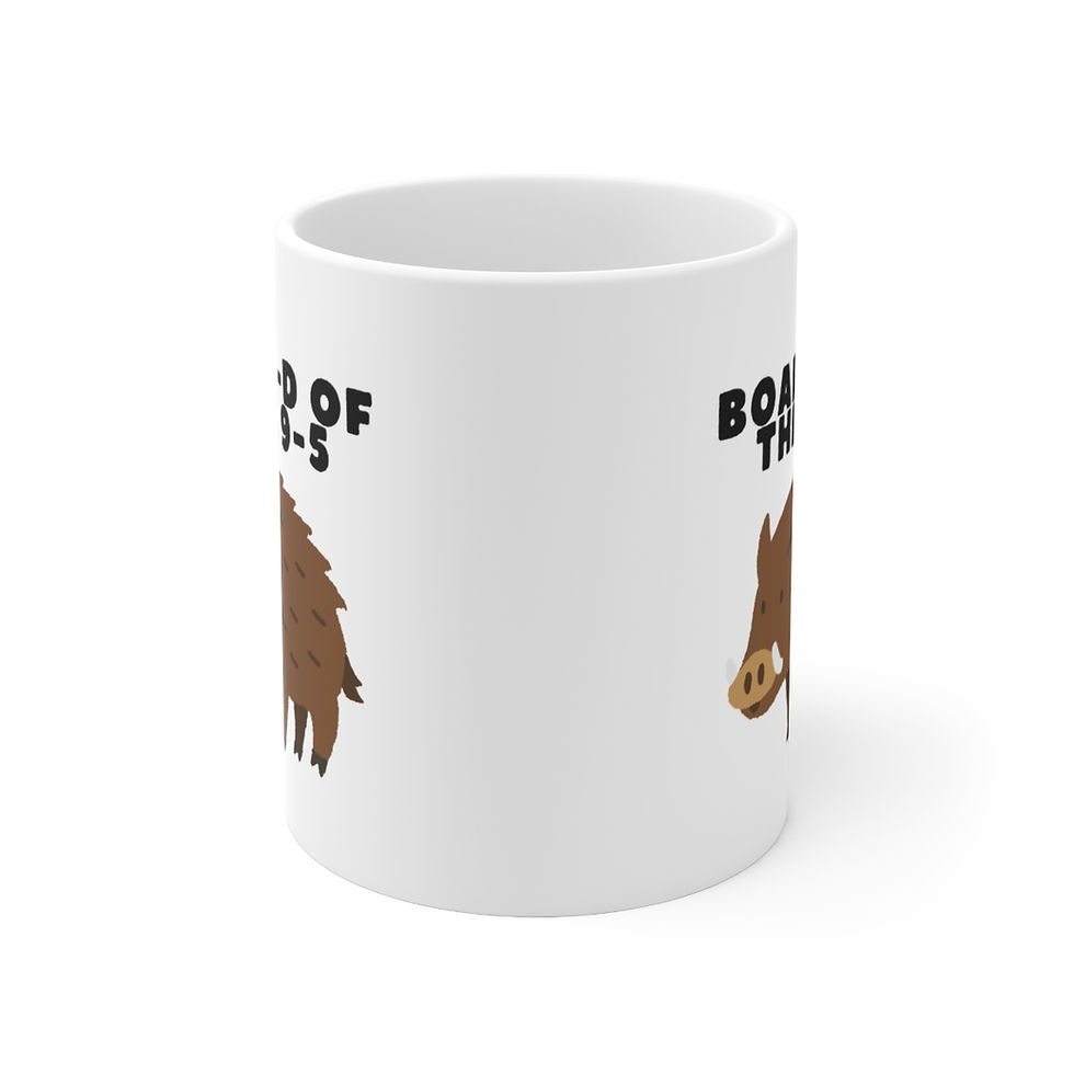 Thumbnail: Board-d of the 9-5 Mug, Coffee Cup, 11oz, 15oz