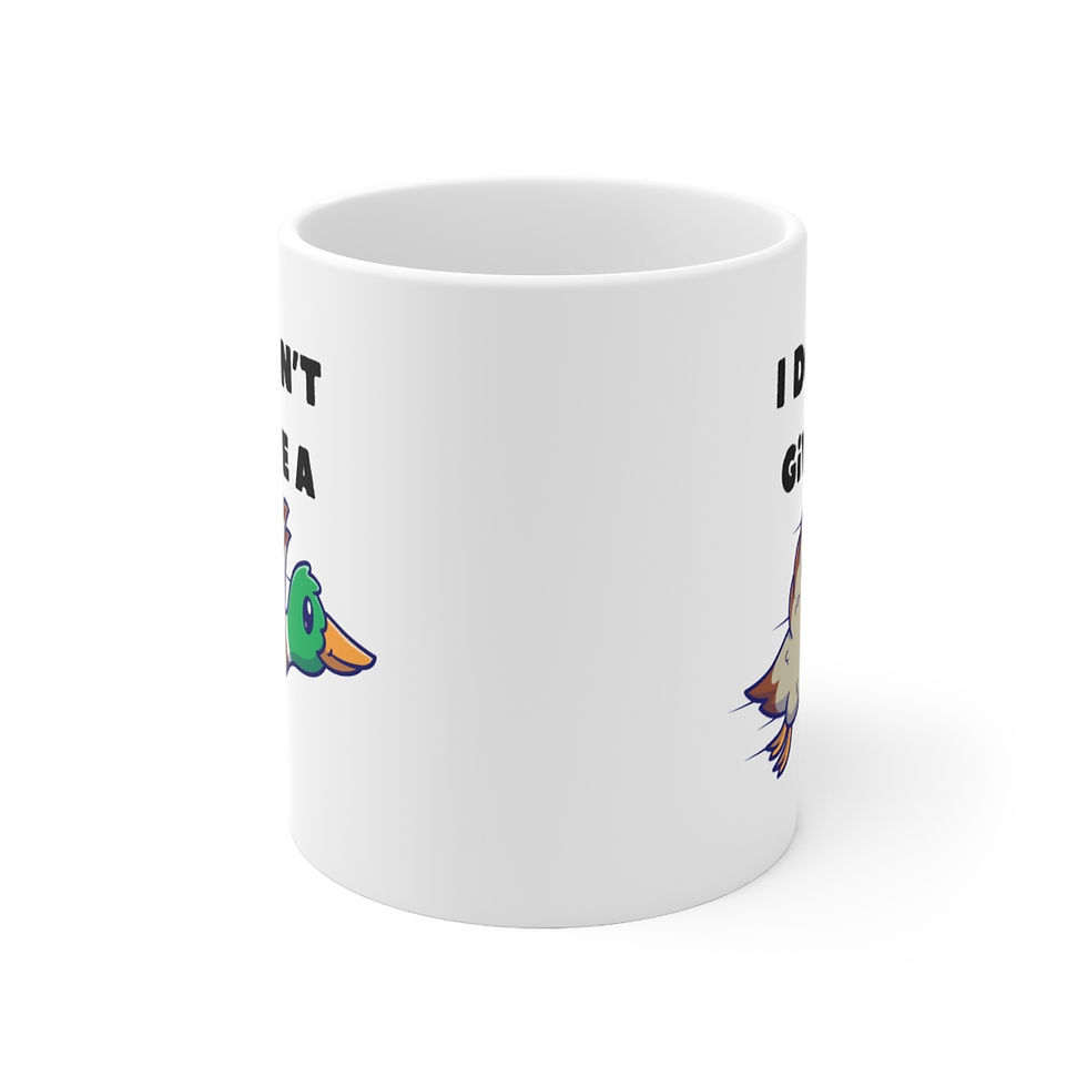 Thumbnail: I Don't Give a Flying Duck, Mug, Coffee Cup, 11oz, 15oz, (Gift, Colleague)