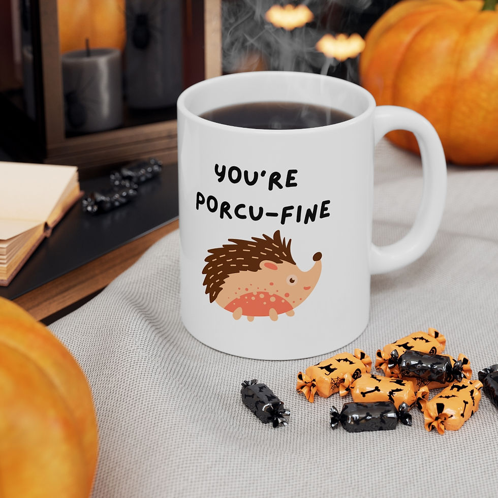 Thumbnail: You're Porcu-Fine Mug, Coffee Cup, 11oz, 15oz
