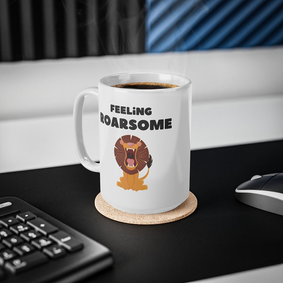 Thumbnail: Feeling Roarsome Mug, Coffee Cup, 11oz, 15oz