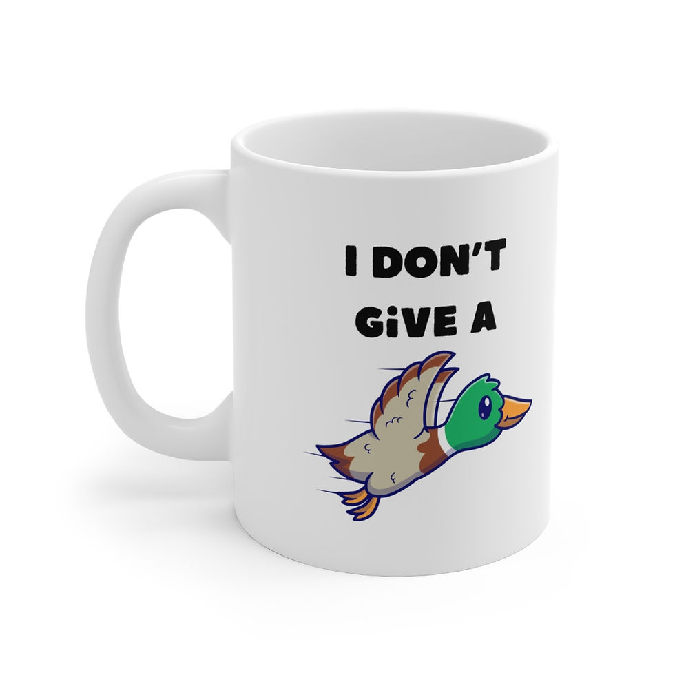 Thumbnail: I Don't Give a Flying Duck, Mug, Coffee Cup, 11oz, 15oz, (Gift, Colleague)