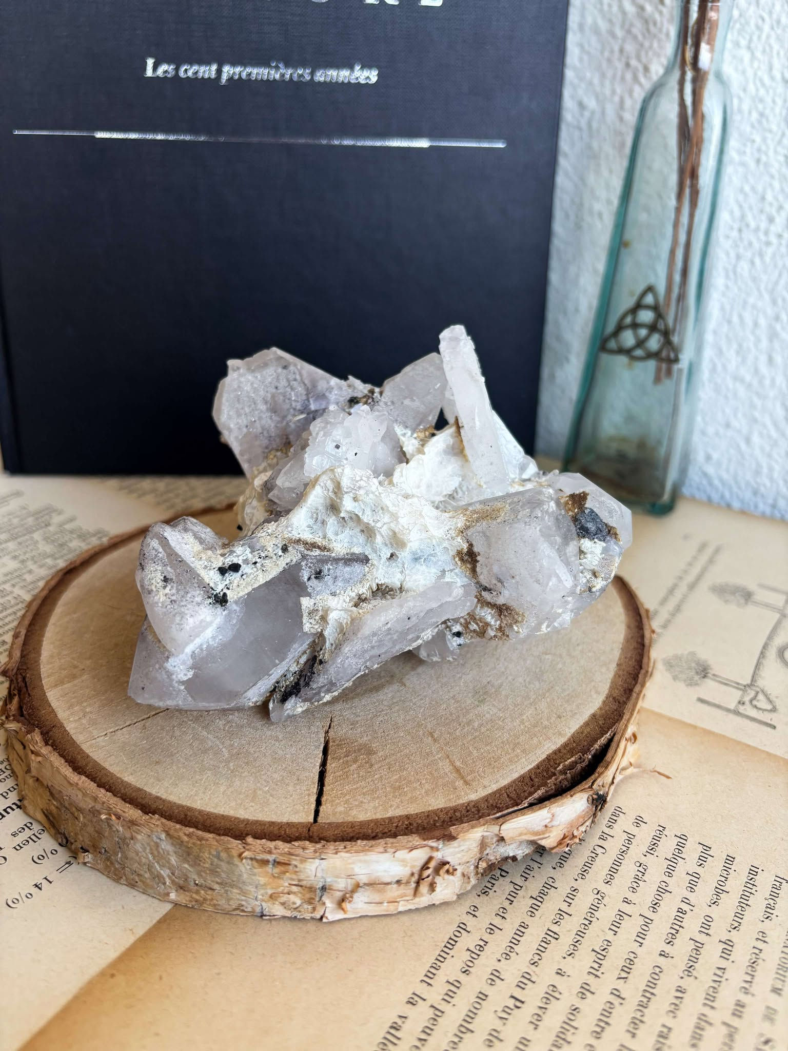 Amas de quartz clair