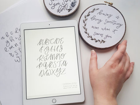 how to use my new lettering templates