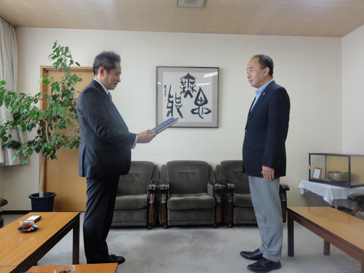 調布市・新市長表敬訪問