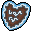 Blue Gingerbread Heart tibia