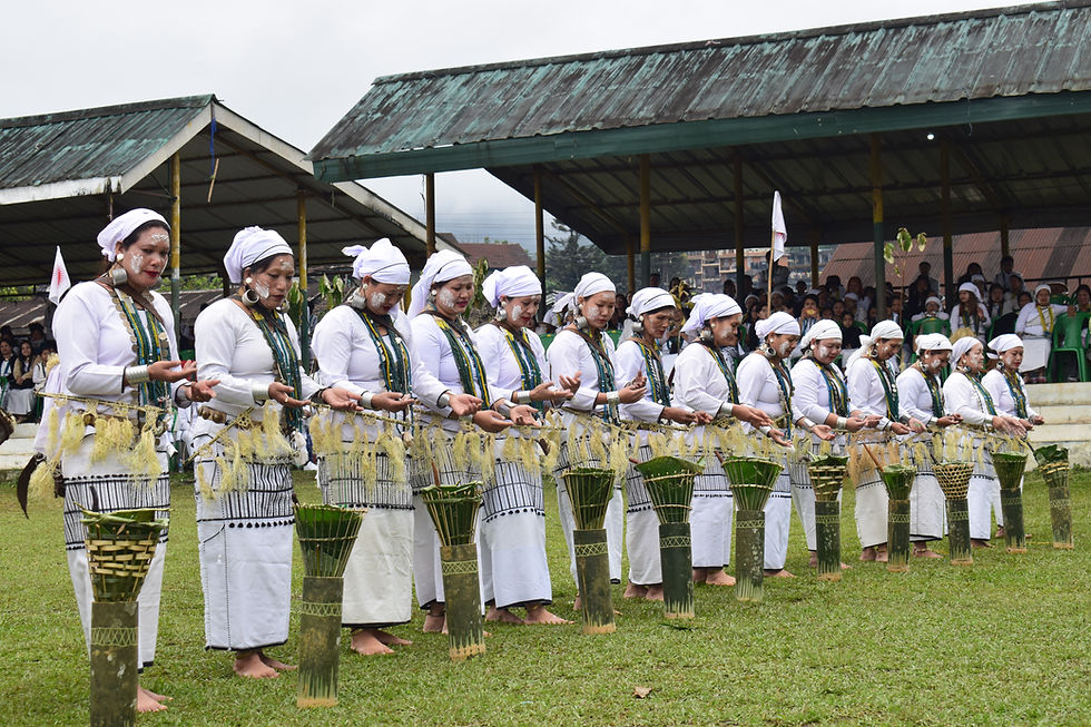 Galo women perform at Mopin Festival. Credit- GRK Basar