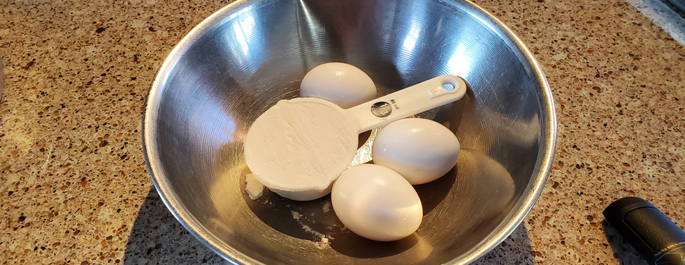 Whisked until smooth