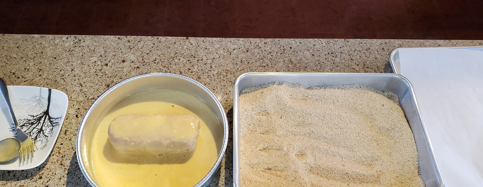 Thoroughly egg washed roll