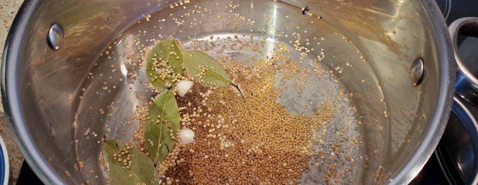 Pickling spices added to brine