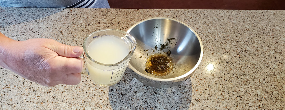 Add ¼ teaspoon of garlic oil