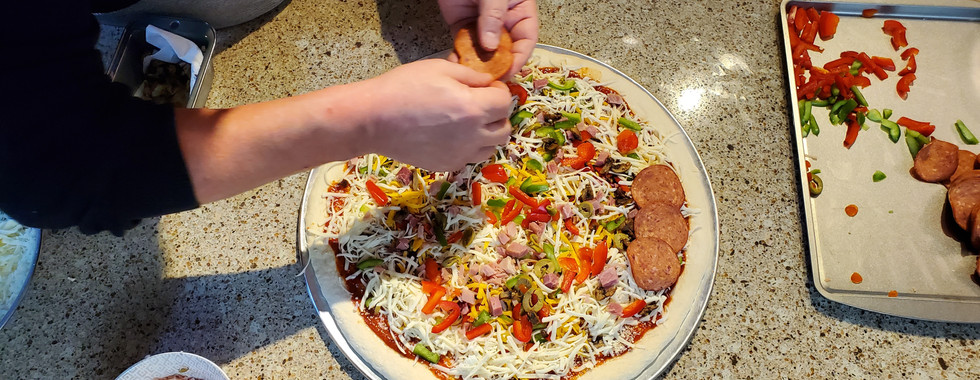 Add as much or as little pepperoni as you want.