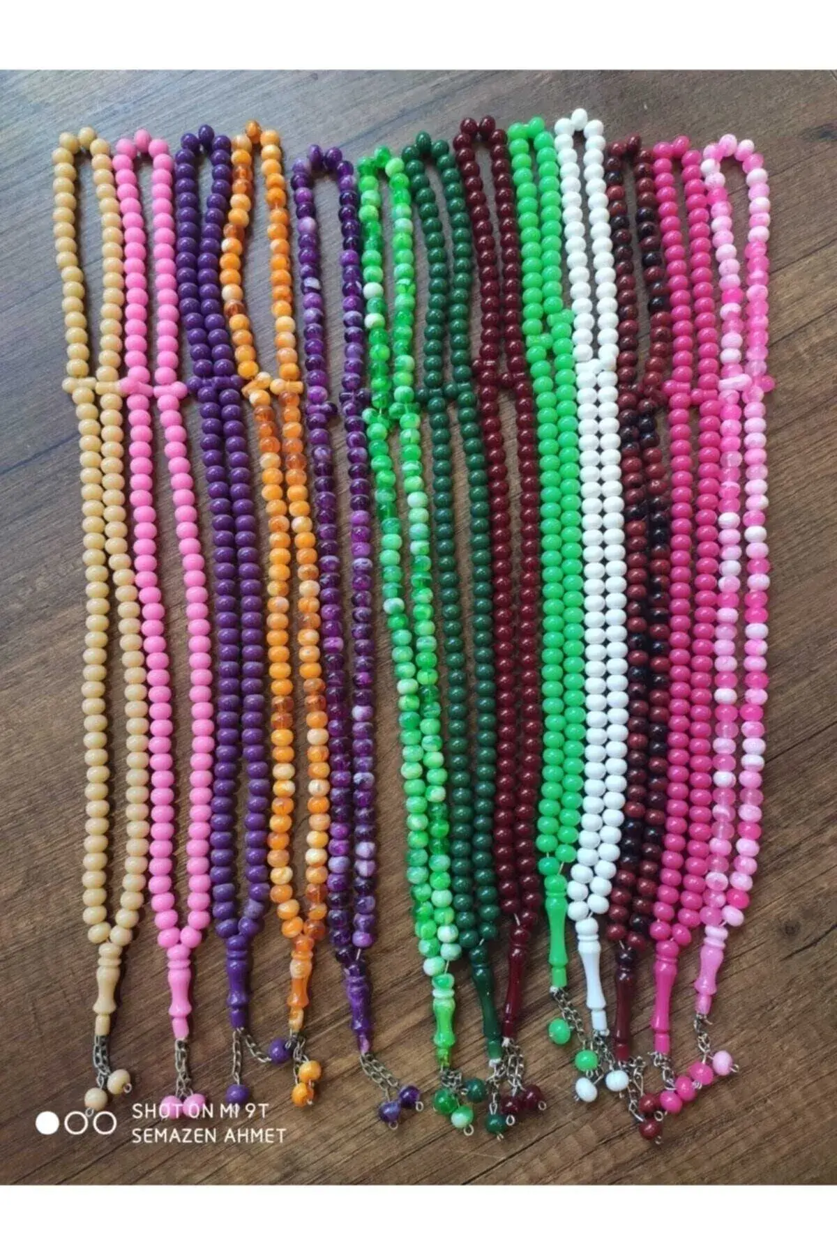 10 Adet 10 mm 99 Lu Hediyelik Tesbih Karışık Renk Olarak Satılmaktadır